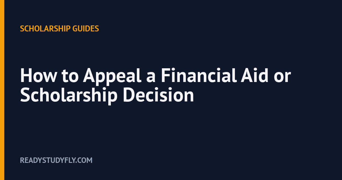 How to Appeal a Financial Aid or Scholarship Decision cover image