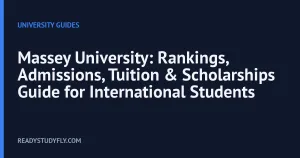 Massey University: Rankings, Admissions, Tuition & Scholarships Guide for International Students cover image