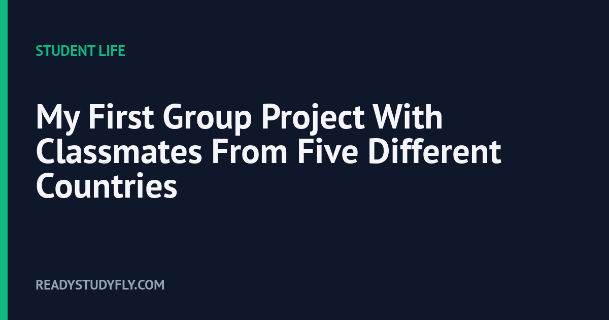 My First Group Project With Classmates From Five Different Countries cover image