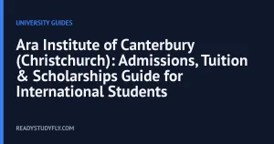 Ara Institute of Canterbury (Christchurch): Admissions, Tuition & Scholarships Guide for International Students cover image