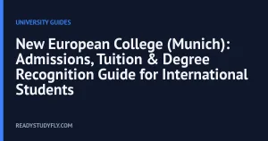 New European College (Munich): Admissions, Tuition & Degree Recognition Guide for International Students cover image
