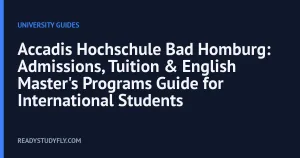 Accadis Hochschule Bad Homburg: Admissions, Tuition & English Master's Programs Guide for International Students cover image