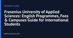 Fresenius University of Applied Sciences: English Programmes, Fees & Campuses Guide for International Students cover image