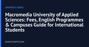 Macromedia University of Applied Sciences: Fees, English Programmes & Campuses Guide for International Students cover image