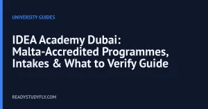 IDEA Academy Dubai: Malta-Accredited Programmes, Intakes & What to Verify Guide cover image