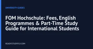FOM Hochschule: Fees, English Programmes & Part-Time Study Guide for International Students cover image