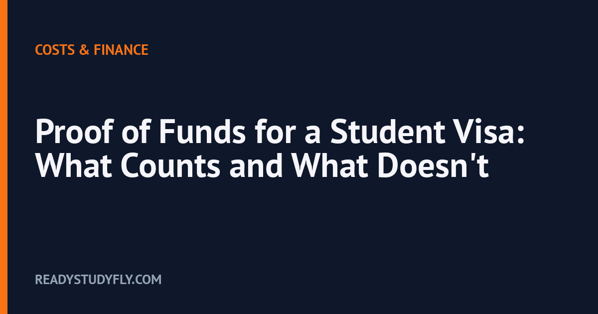 Proof of Funds for a Student Visa: What Counts and What Doesn't cover image