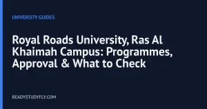 Royal Roads University, Ras Al Khaimah Campus: Programmes, Approval & What to Check cover image