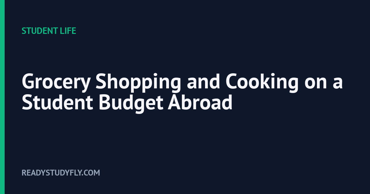 Grocery Shopping and Cooking on a Student Budget Abroad cover image