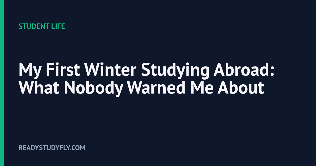My First Winter Studying Abroad: What Nobody Warned Me About cover image
